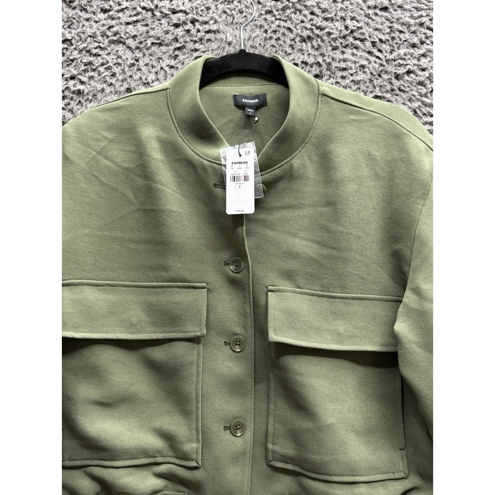 Express Women's S Front Patch Pockets Cropped Bom… - image 3